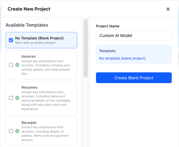 Build Custom AI Model - Interactive annotation interface